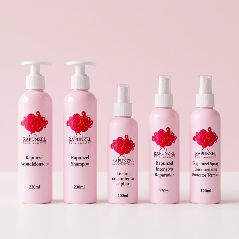 KIT SÚPER COMPLETO | Loción + Shampoo + Acondicionador+ Desenredante + Intensivo Reparador